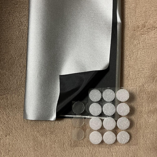 DIY便携式遮光布窗帘送魔术贴旅行酒店临时遮阳布黑色牛津全遮光
