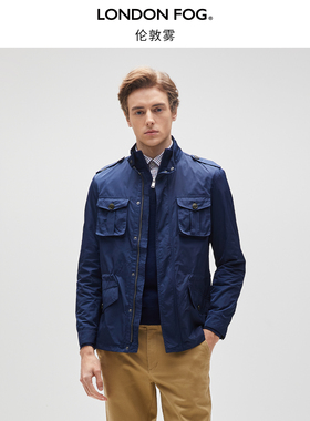 伦敦雾男士夹克秋季新品立领四袋款都市休闲通勤舒适百搭夹克外套