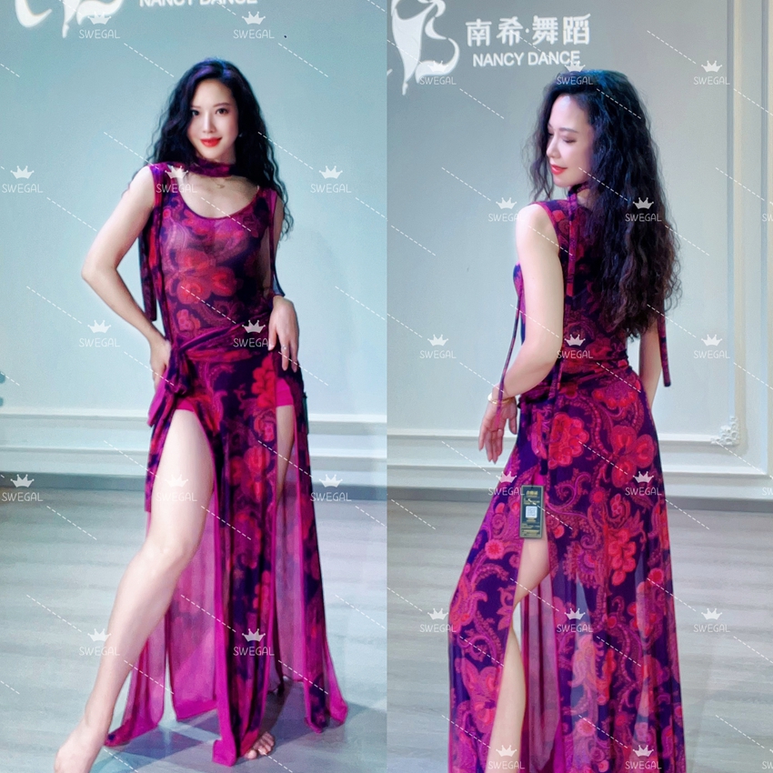 swegal2025新款肚皮舞套装袍子