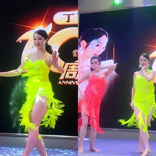 swegal肚皮舞练功服石英老师同款 鼓舞流苏裙动感十足团服东方舞