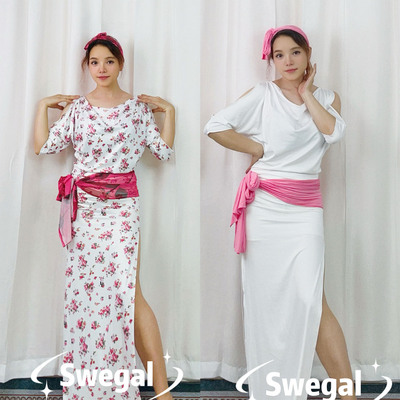 SWEGAL肚皮舞荡领显白演出服休闲