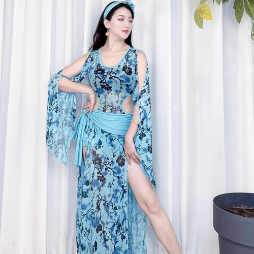 swegal肚皮舞练功服袍子团服