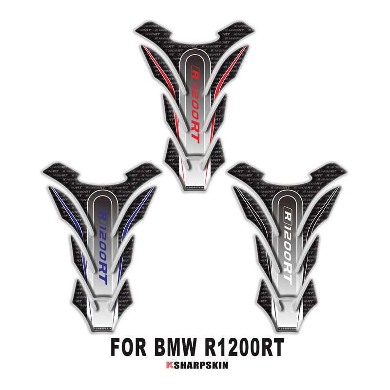 BMW  R1200RT 改装油箱贴 彩色3D软胶鱼骨贴纸 车身保护贴花