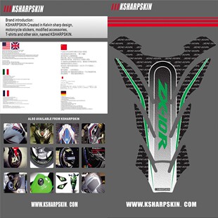 适用于 ZX-10R zx10r 摩托车油箱贴花车贴 油箱装饰贴纸 磨砂贴纸