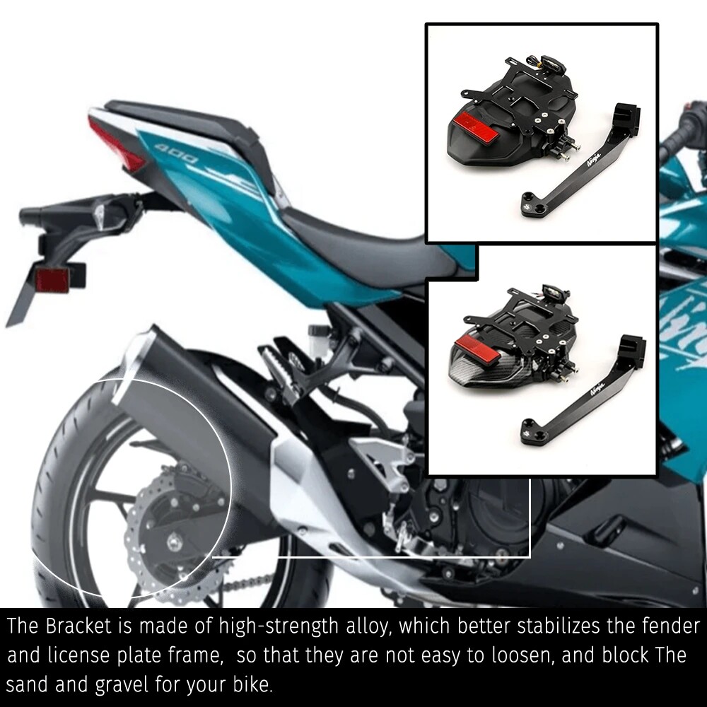Z400NINJA400挡泥板后牌照支架