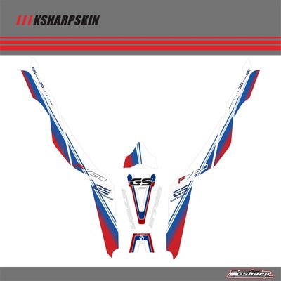 bmw彩色立体鱼骨贴纸油箱贴