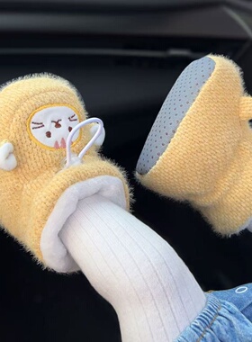 婴儿棉鞋冬季加厚加绒保暖宝宝鞋子女冬软底不掉护脚男新生儿鞋套