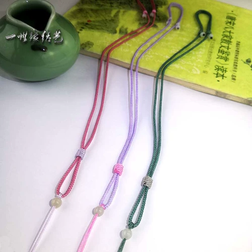 Плетеная подвеска ручной работы, ремешок, изумрудное золотое ожерелье из шнура, простой и элегантный дизайн