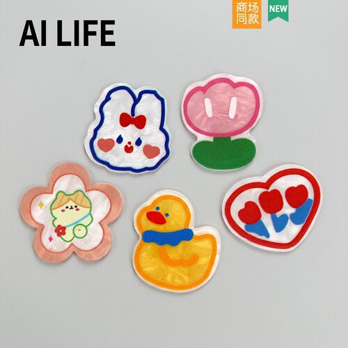 AI LIFE 小黄鸭洞洞鞋配饰鞋花卡通diy装饰品扣适配Cross/Crocs
