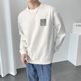 2025秋款轻熟风立体胶印男士圆领印花卫衣5626#P60，男装卫衣，电商C309