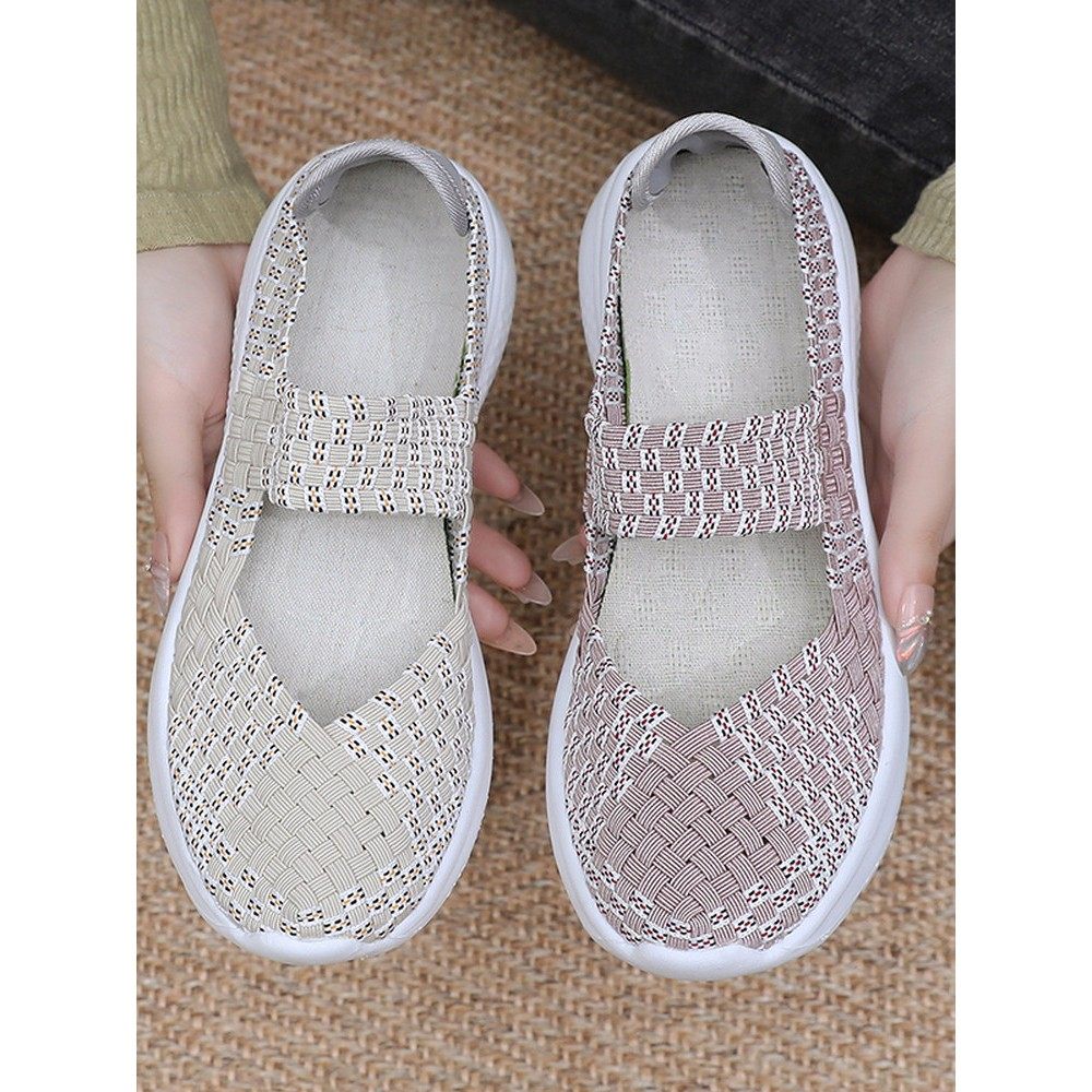 春季老北京布鞋女鞋编织休闲鞋浅口一脚蹬轻便软底透气妈妈健步鞋,女鞋,健步鞋,淘宝优惠券,粉丝福利购,淘宝优惠卷