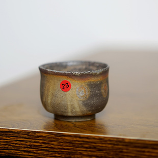 顺丰 茶杯 放漏 包邮 柴烧 日本进口备前烧 小西陶古主人杯