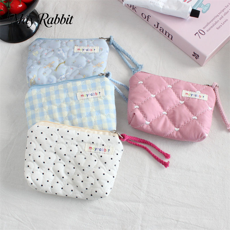 MAYRABBIT韩系甜美绗棉零钱包