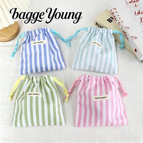Baggeyoung简约竖条纹轻薄收纳袋