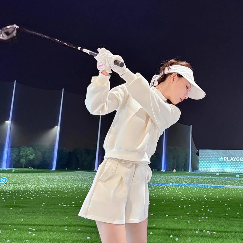 TASHI GOLF秋冬长袖polo衫ig高尔夫服装女士卫衣运动短裤网球新款