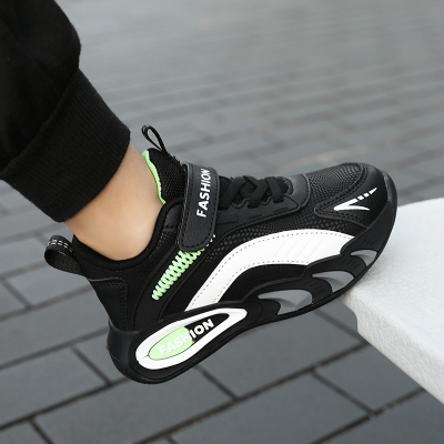 新款皮面防水十岁男孩儿童运动鞋