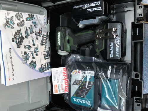 Makita牧田充电式冲击起子机DTD171RTJ/Z蓝色绿色紫色黑色红色