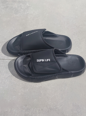 素拼男装夏季新款拖鞋魔术贴软底防滑防臭一字拖SPCSS323301BM