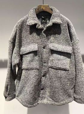 素拼男装2025冬季新款外套摇粒绒质感保暖SPAWT511035BM1