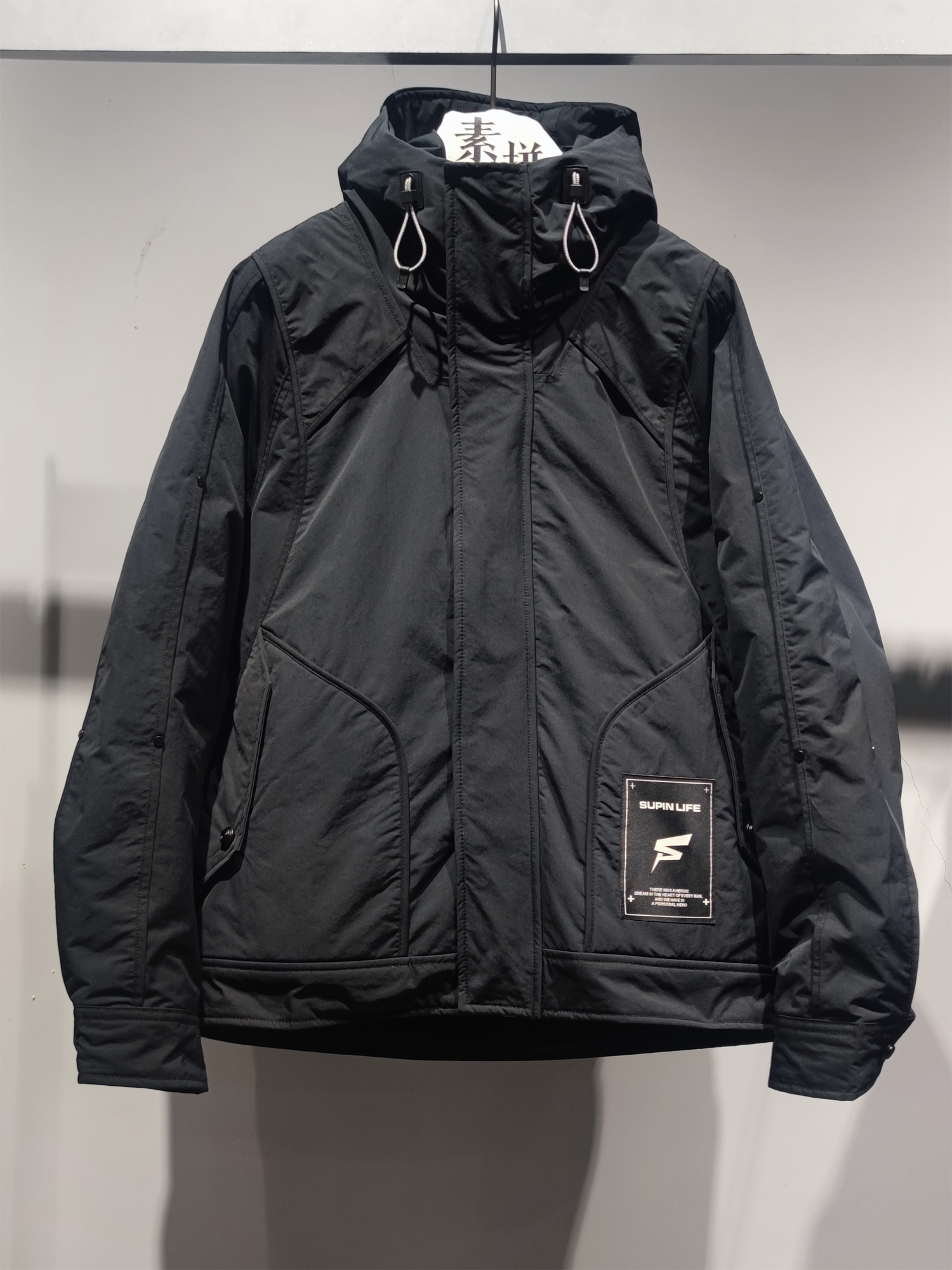 素拼青春流行连帽日常鹅绒