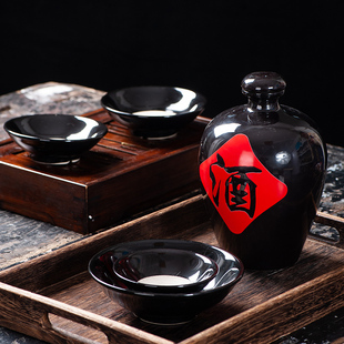 复古空酒瓶1斤装2斤白酒散装光瓶空瓶高档陶瓷自酿酒坛酒瓶子摆件