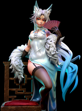 人高 50mm 75mm 90mm 狐媚女妖 树脂兵人 TD-7250/3D