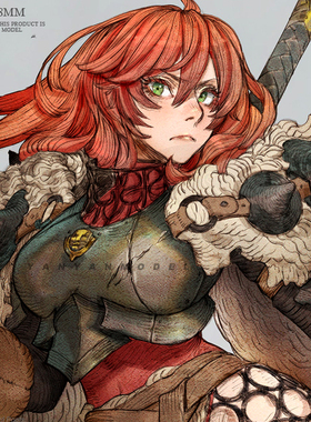 38mm  Beauty Soldier 女神系列 树脂兵人(原特白模) A-1080