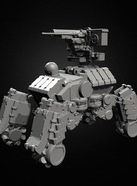 人高 45mm 65mm  机器人战车  树脂兵人 白模  TD-7325/3D