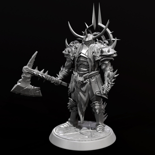 75mm 奇幻斧手 树脂兵人 人高 6438B 50mm 38mm