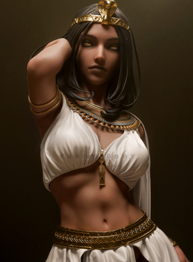 人高 38mm 50mm 75mm 克丽奥埃及女王 树脂兵人 白模TD-7435/3D