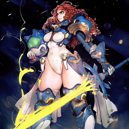 75mm Beauty Soldier 女神系列 树脂兵人 白模  A-2194