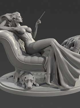 贵妇 人高 70mm 90mm 树脂兵人白模  TD-7637/3D