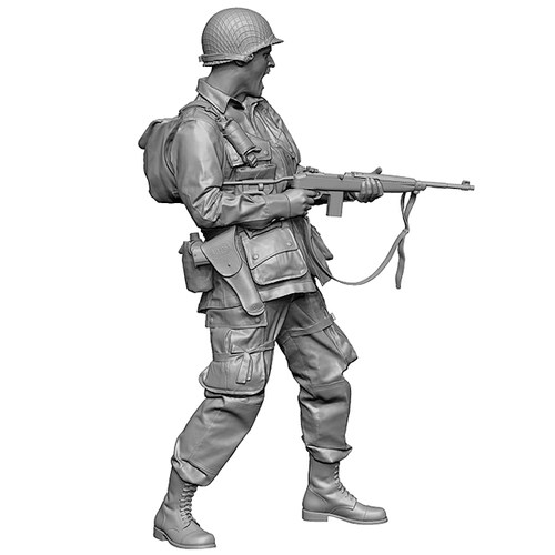 1/35 二战欧洲陆军兵人 树脂兵人 白模 A-2259