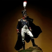 拿破仑时代军官兵人 60mm 树脂兵人 白模 2129