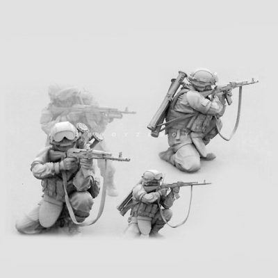 1/35 （50mm）欧洲现代兵人 1人 树脂模型 白模(原特)  A-2092