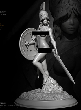 1/24 ZBBOY监制 斯巴达女剑士  树脂手办 女兵人 白模 TD-2776