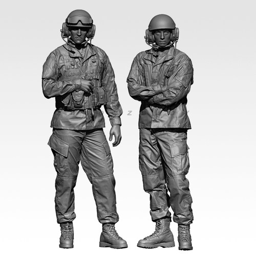 1/35  现代战争兵人  树脂兵人 白模(原特)  A-2025(特价)