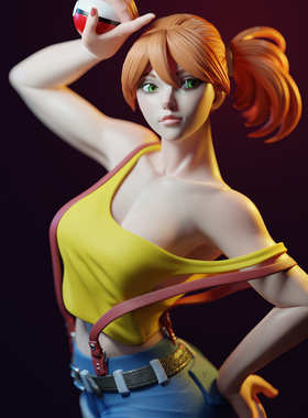 人高 38mm 50mm 75mm 活泼女孩 树脂兵人 白模 TD-7525 /3D