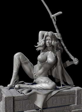 人高 30mm 40mm 65mm 神话地狱收割女王 树脂兵人 TD-6881/3D