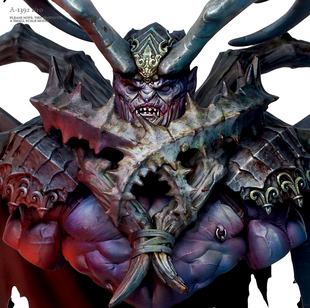 树脂手办 兵人 白模 魔族胸像 原特 1392