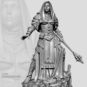 50mm 6062 75mm 修女骑士 38mm 阴伦后街系列 树脂白模