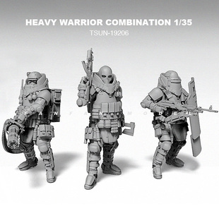 1/35 俄军现代反恐部队 树脂兵人(白模)TSUN-19206