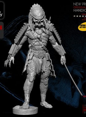 1/32 拼装模型铁血武士 树脂兵人(白模)TD-201918