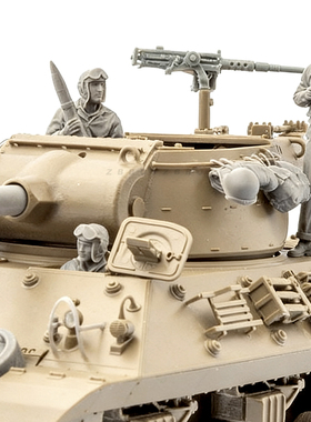 1/35 二战美军装甲兵4人 树脂兵人 白模 A-2250