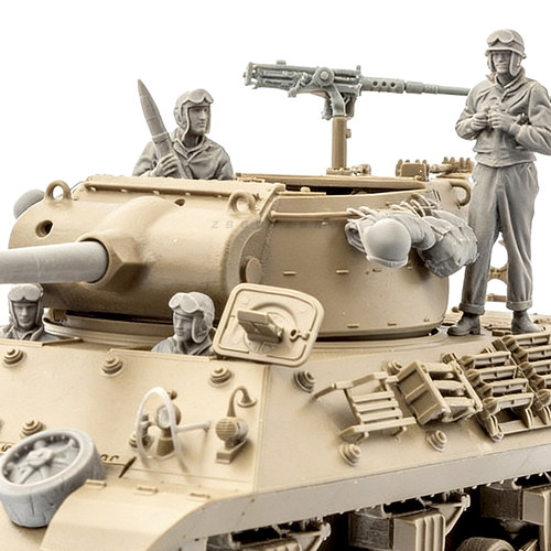 1/35 二战美军装甲兵4人 树脂兵人 白模 A-2250