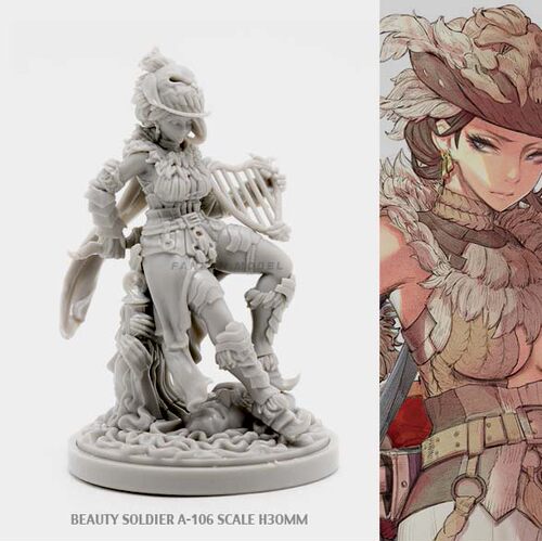 30MM KD BEAUTY SOLDIER女神系列(白模) A-106