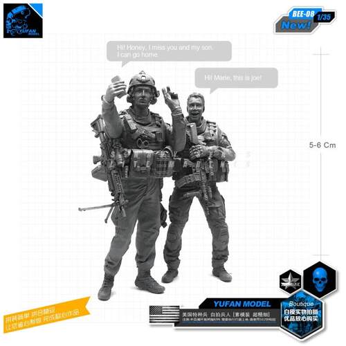 现代美军突击队员自拍照兵人1/35树脂兵人BEE-08