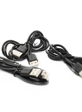 桌面手机架风扇串联USB延长延绅线公对公USB线 USB公头转公头线