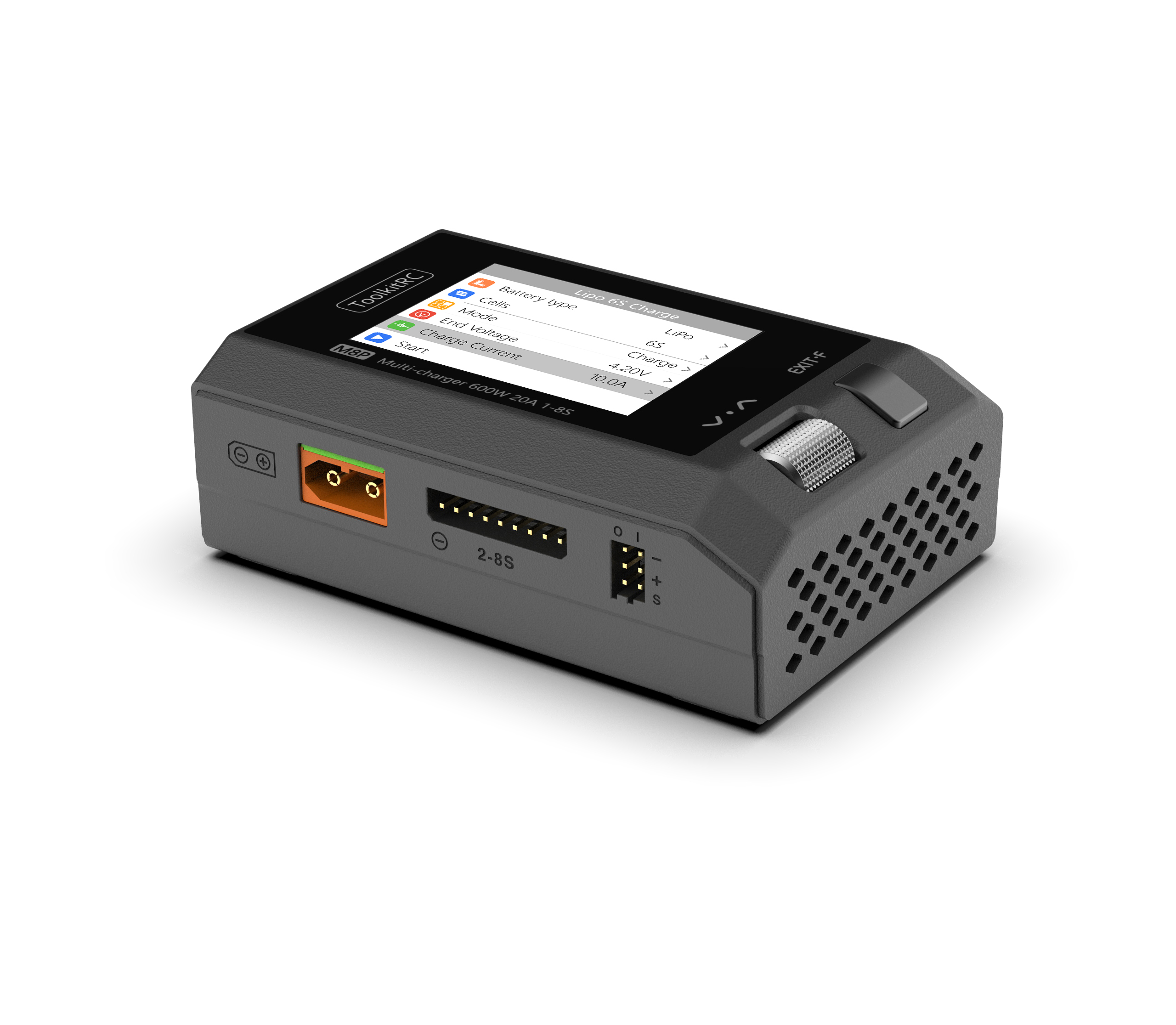 ToolkitRC M8P多功能充电器1-8S Lipo 功率600W/20A