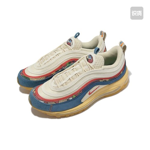 Nike Air Max 97 跑鞋 气垫减震全掌舒适透气DV1486-162广东cj仓